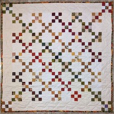 Irish Chain Quilt - 100% Cotton Fabrics - Finished Quilt - You Choose
