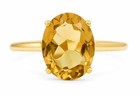 GENUINE  3.68 Cts YELLOW TOPAZ RING SOLID 10K GOLD - Free Appraisal Service -NWT — photo 2