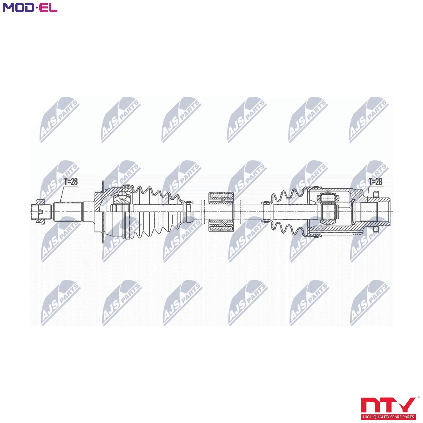 Drive Shaft Right for SUZUKI SX4 1.6 13-, VITARA 1.6 15- OE T68550 - Image 9
