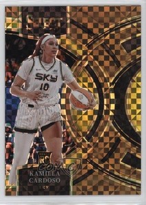 2024 Panini Select WNBA Bronze Checker Prizm /49 Kamilla Cardoso #195 Rookie RC