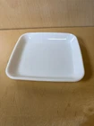 Vintage CORNING SQUARE MILK GLASS 6¾" Plate / Tray - Lovely!