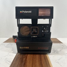 Polaroid Sun 660 Autofocus Instant Film Camera with Strap Untested