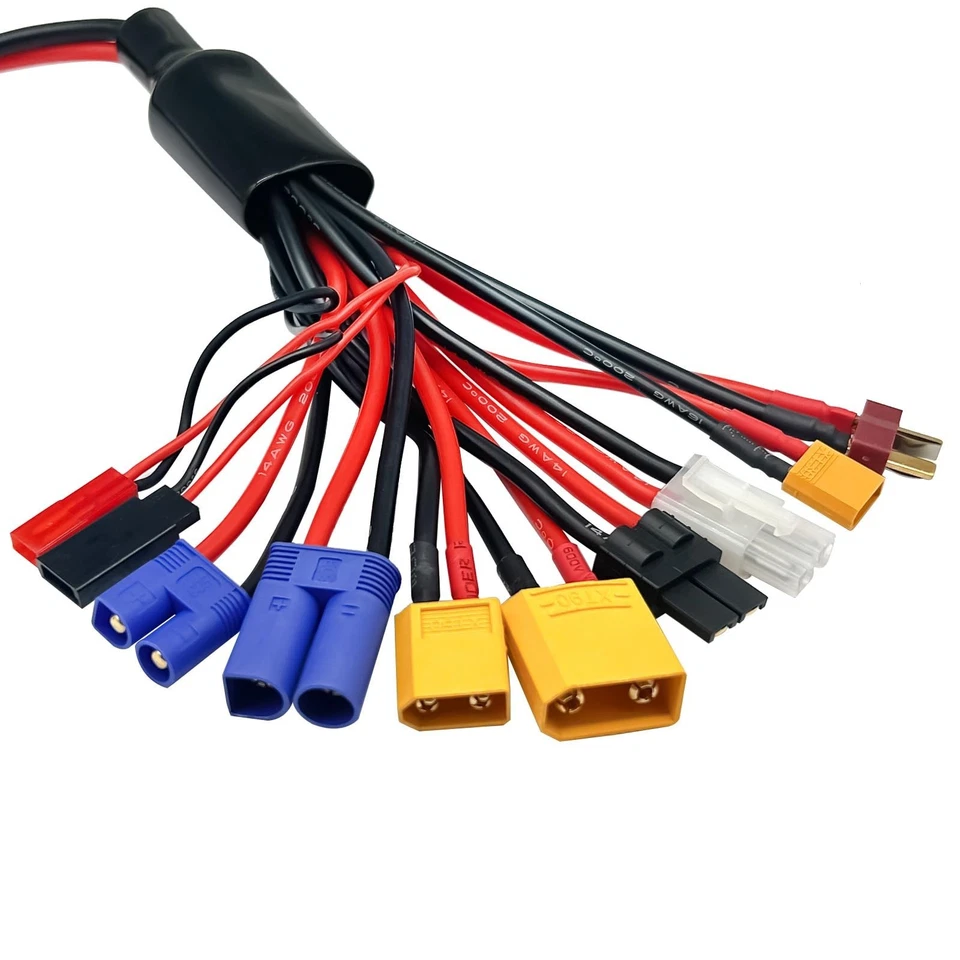 RC Lipo Battery Charger Adapter Connector Splitter Wire 10 in 1 Octopus Conve... - Image 3 of 4