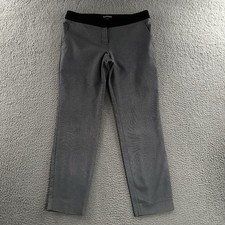 Express Womens Pants Gray Black Columnist Size 6 Career Work Polyester Blend