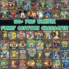 Funny Cartoon Character Png Bundle, Retro Cartoon Png Sublimation Design