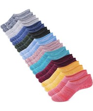 No Show Socks Women 10 Pairs Low Cut Anti-Slid Novelty Athletic Casual.