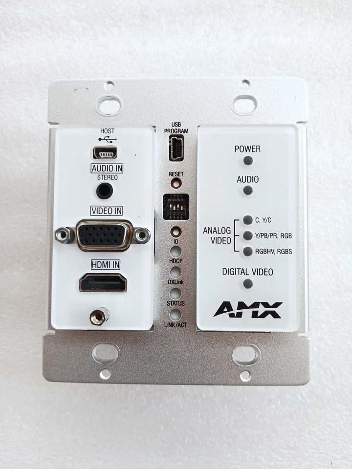AMX FG1010-325-WH DXLink Multi-Format Wallplate Transmitter – Tested Working - Image 2 of 4