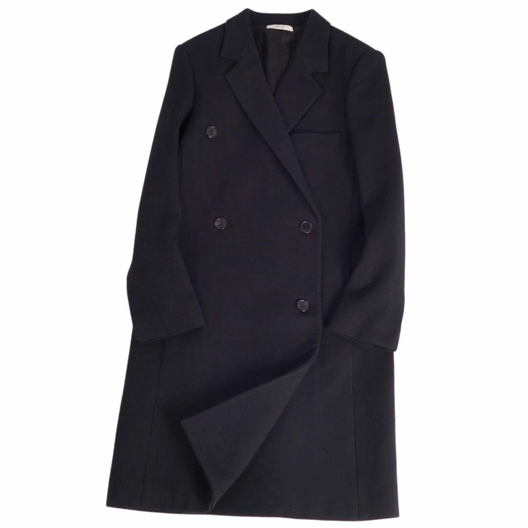 Cappotto lungo doppiopetto Celine Phoebe lana chester donna 38 usato0