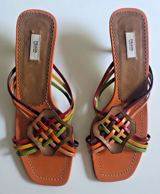 PRADA Special Edition Sandalen Vero Cuio Gr. 38 wenig getragen