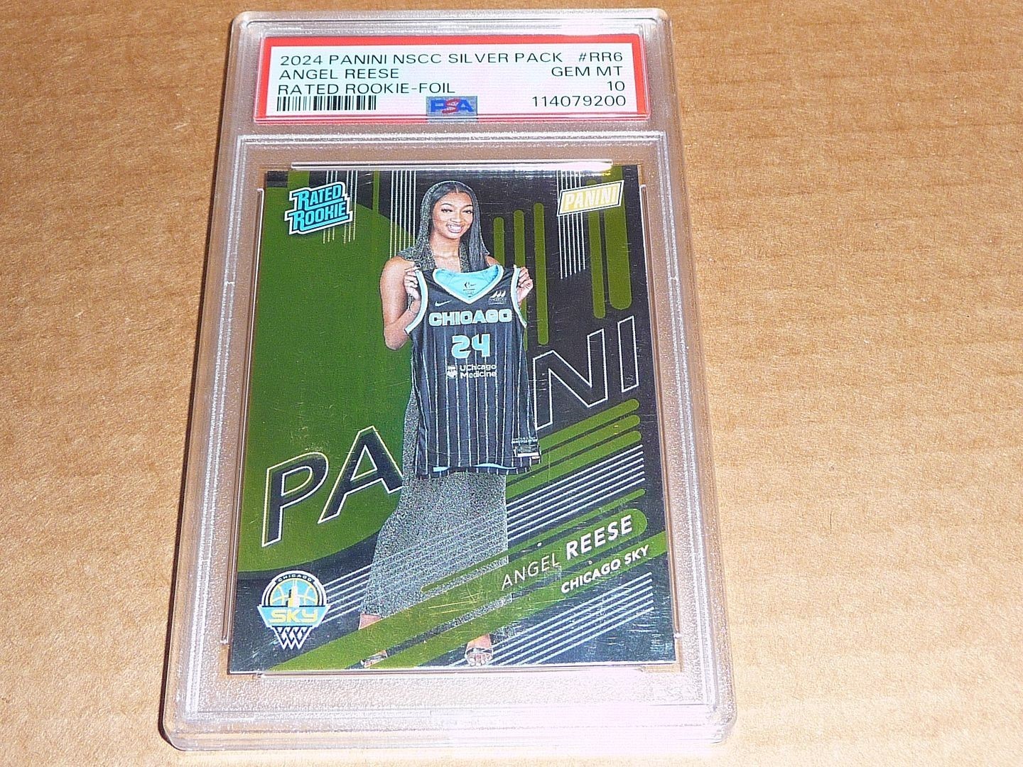 2024 Panini NATIONAL NSCC SILVER PACK FOIL ANGEL REESE SKY DREAM #RR6 PSA 10