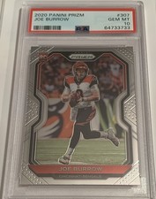 2020 Panini Prizm Joe Burrow #307 Rookie Card PSA Gem MT 10 Cincinnati Bengals. rookie card picture