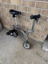 Vintage Black Just Go RUNT Mini Stunt  Clown Bike  Circus Pocket Travel Bicycle