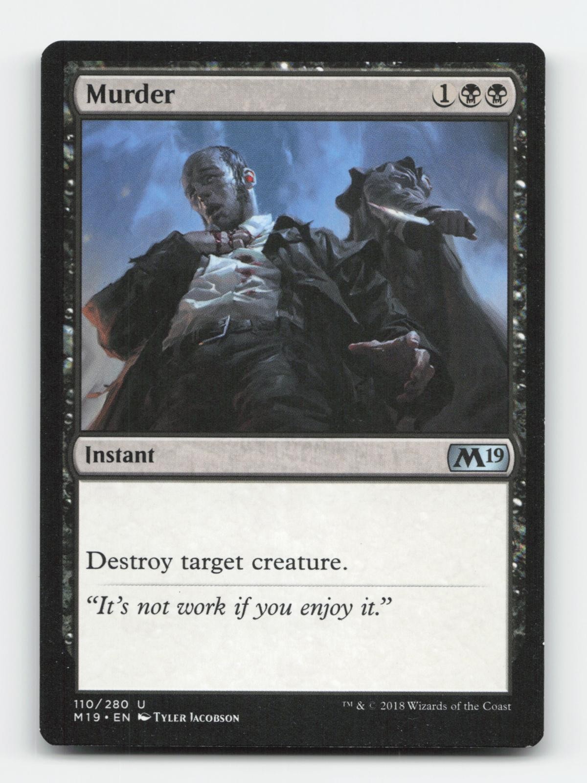 Murder 110 Uncommon Core Set 2019 Magic: The Gathering Near Mint