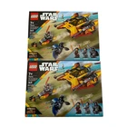 Lot of 2 Lego Star Wars The Force Burner Snowspeeder Sets, 75414, New, Sealed