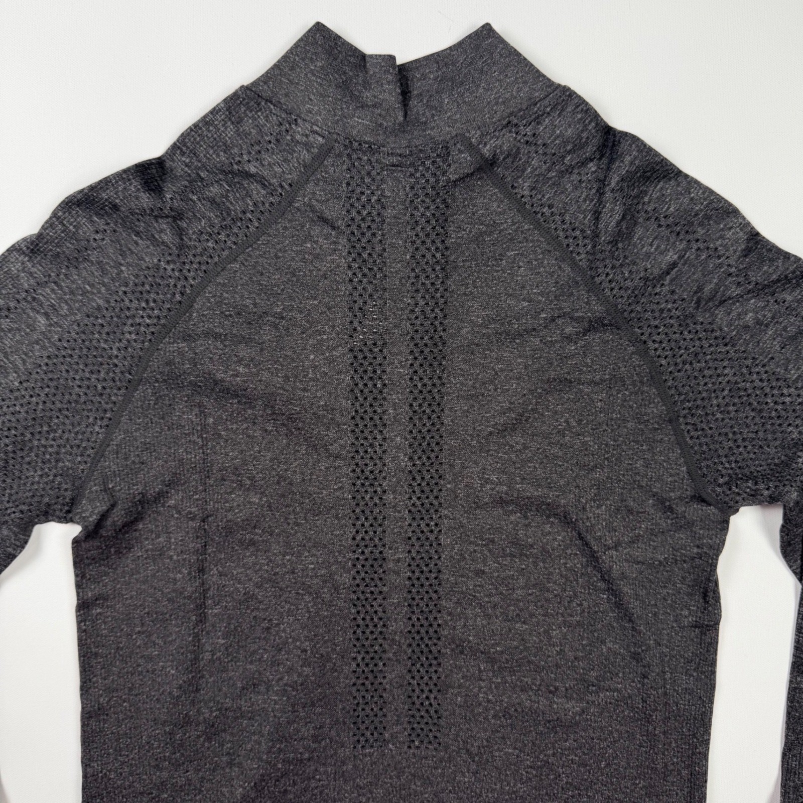 Fabletics Quarter Zip Pullover Womens Medium Gray… - image 6
