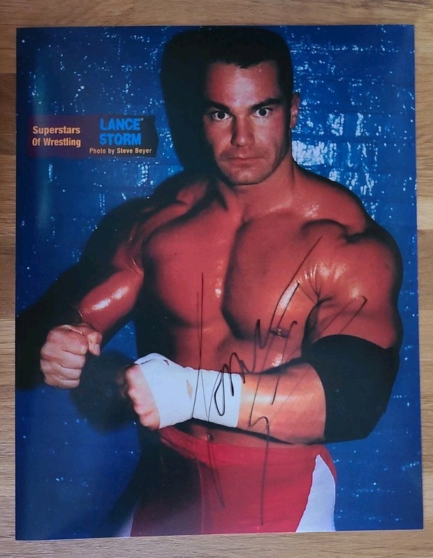 LANCE STORM signed 8 X 10 photo ECW WCW WWE WWF pro wrestling autograph 