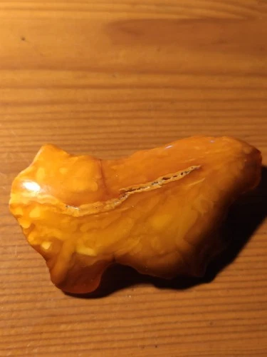 NATURAL OLD ANTIQUE BALTIC AMBER BROOCH 17.7 gr
