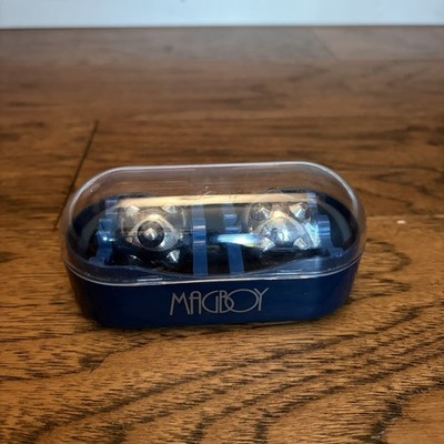 Nikken MAGBOY Magnet Stress Reliever Hand Massage Roll Balls w/Case