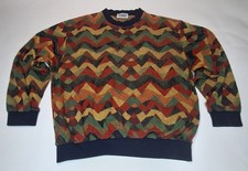 Vintage 90s Missoni Sport Zig Zag Knit Sweater M