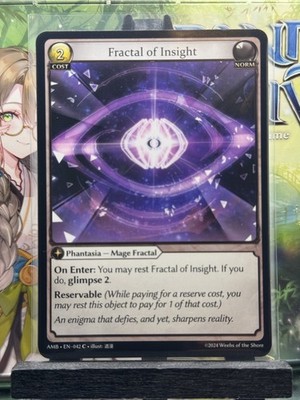 Grand Achive TCG 4 Fractal of Insight 042 Mortal Ambition 1E Common!