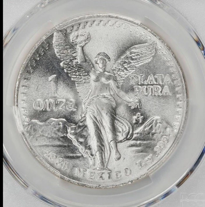 1985-Mo Mexico 1 Onza Libertad Silver PCGS MS67 Beautiful Strike - Image 2 of 4