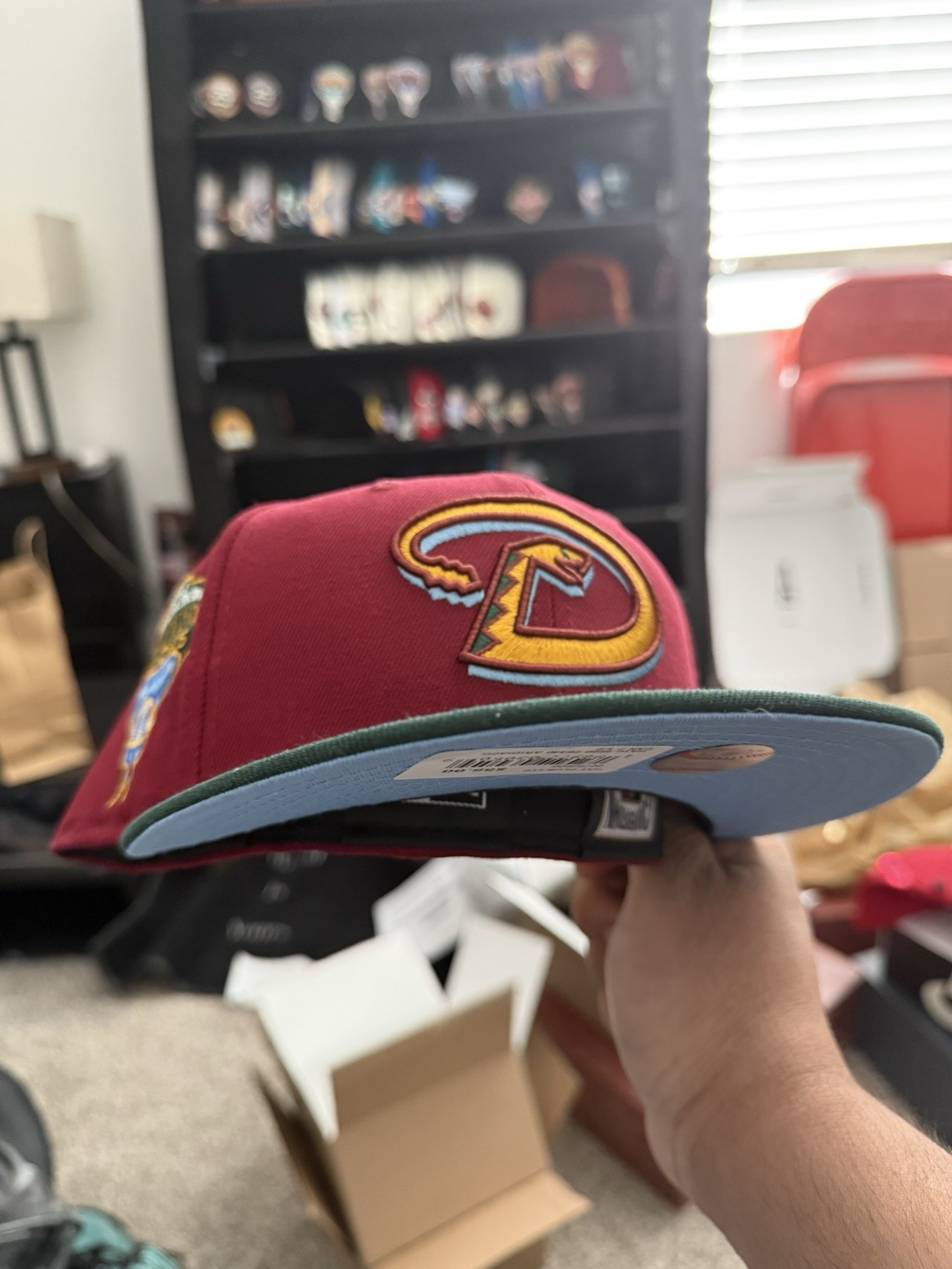 Hat Club Para Mi Gente Arizona Diamondbacks Fitted Hat Size 7 1/2 Wilder Fitted