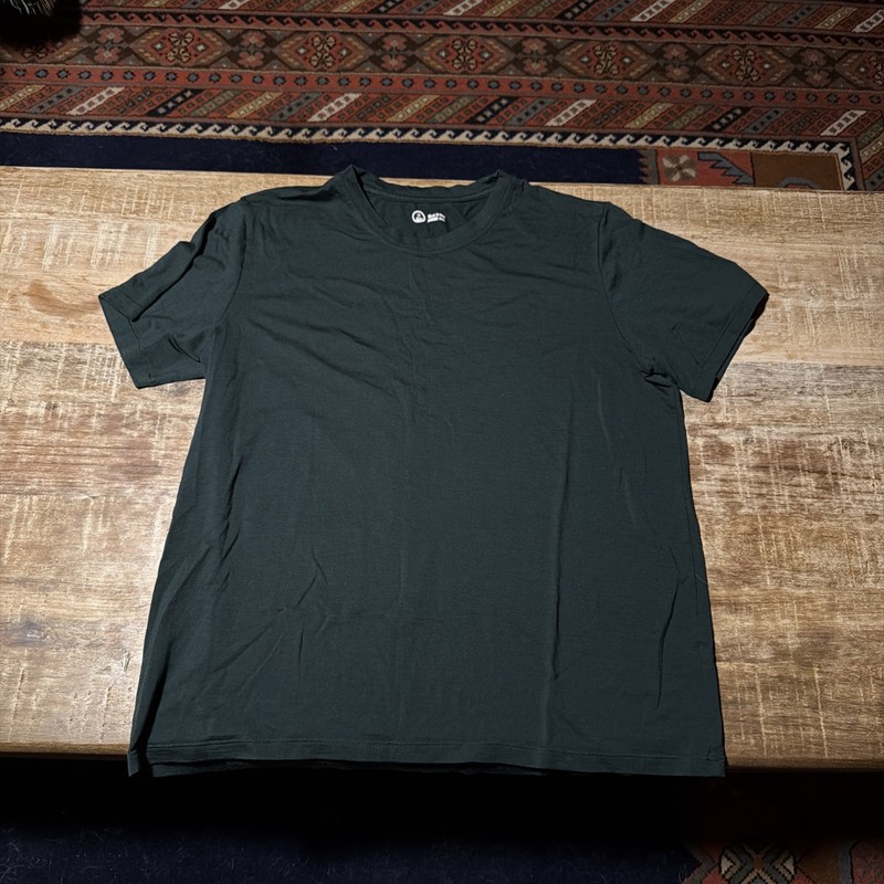 Outlier Ultrafine Merino T-Shirt  XXL Cut One Forest Green Made in USA
