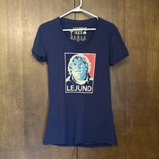 Chive Tees Lejund Chris Farley Tshirt Short Sleeve Blue Women’s Size L