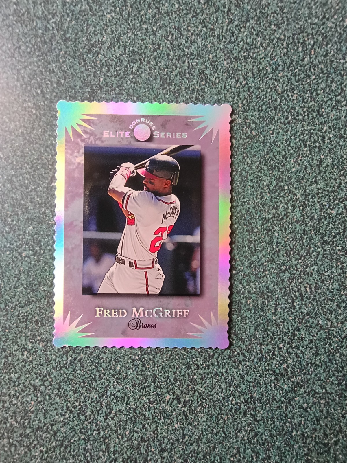 1995 DONRUSS ELITE FRED McGRIFF ATLANTA BRAVES NM-MT