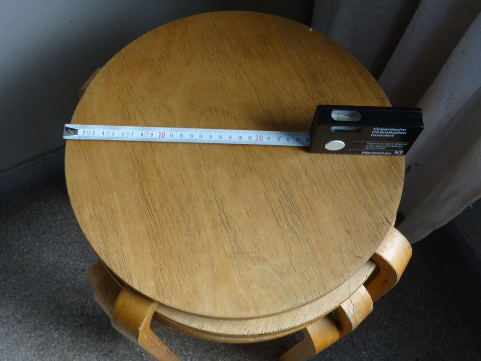 Hocker Design stapelbar Birke Schichtholz Vierbein 450mm/350mm - Bild 2 von 4