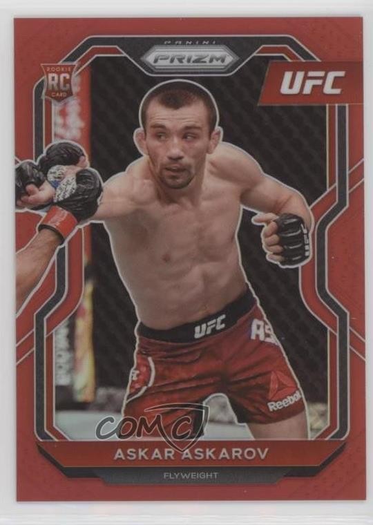 2021 Panini Prizm UFC Red Prizm 136/275 Askar Askarov #8 g9j