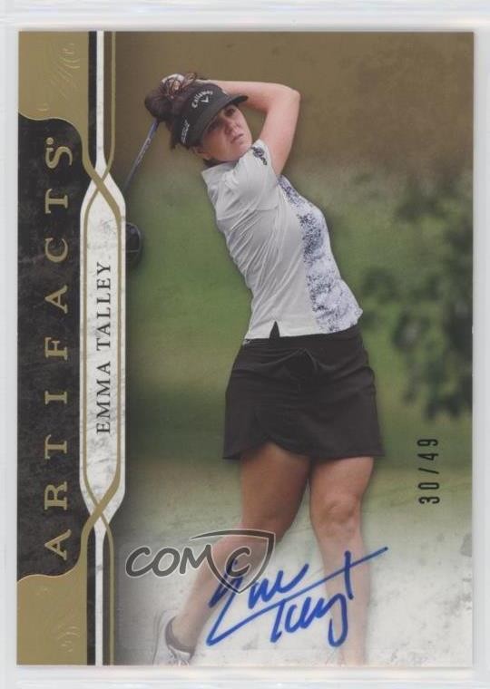 2021 Upper Deck Artifacts Gold Spectrum /49 Emma Talley #32 Rookie Auto RC 0c3