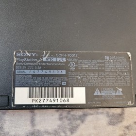 Sony PlayStation 2 PS2 Slim Console SCPH-70012 Black Tested READ DESCRIPTION