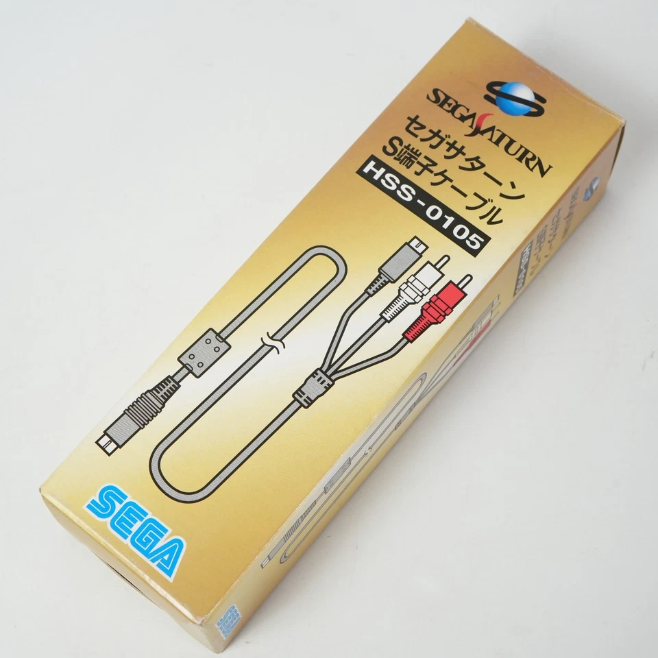 SEGA SATURN Official S Video Cable HSS-0105 w/ Box [NEW] - Image 3 of 4