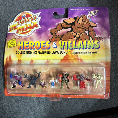 Mighty Max Heroes & Villains #2 Roasts Lava Lord Virgil Goblin Mummy Mattel