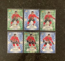 FRANK NAZAR , LANDON SLAGGERT , ETHAN DEL MASTRO  Blackhawks Rookies 2024-25 Ice