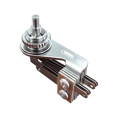 Hosco 3-Wege rechter Winkel Kippschalter für 3 Tonabnehmer Gitarre (ohne Spitze/Knopf)