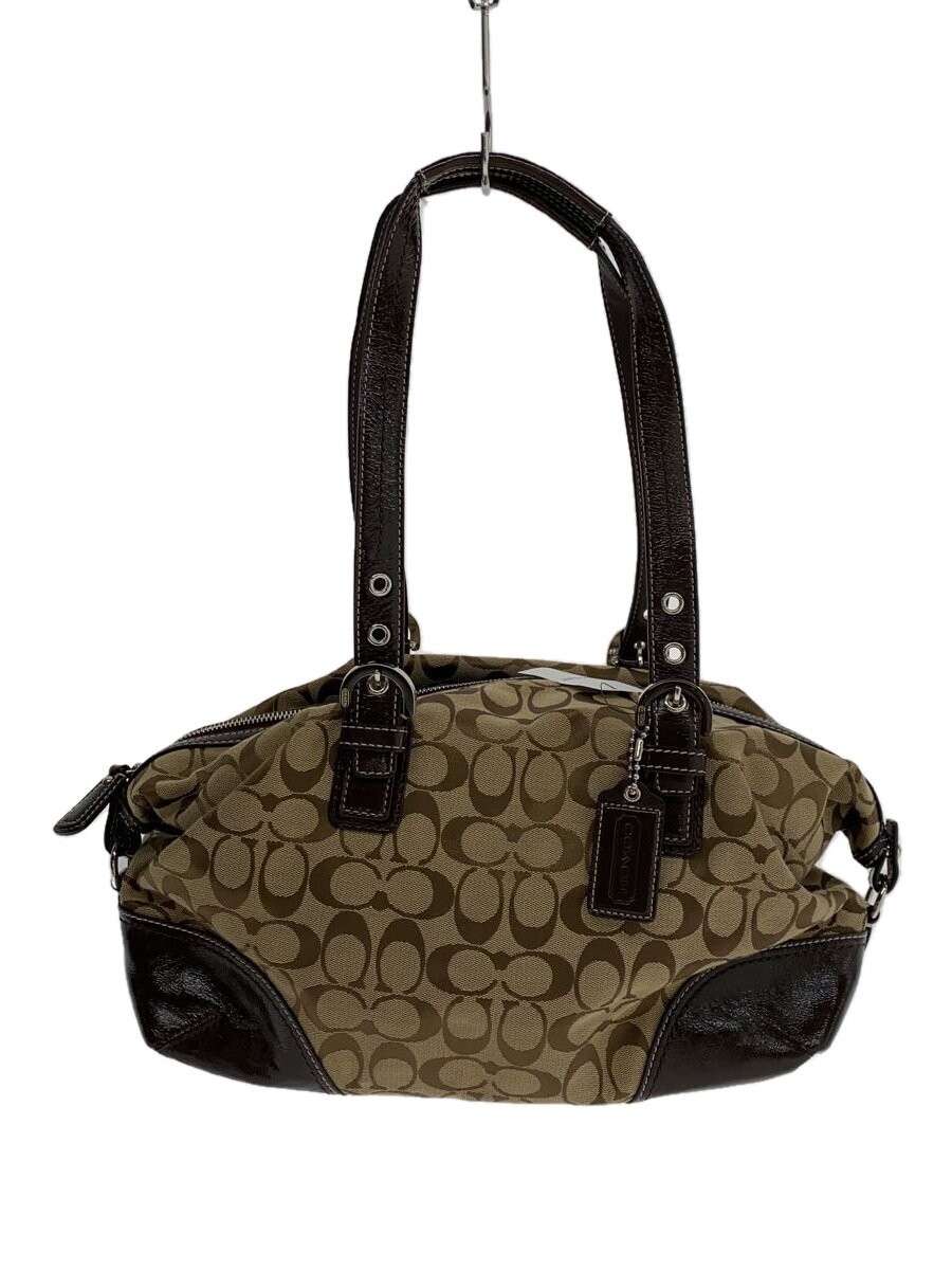 COACH Canvas Tote Bag with All-Over BRW Pattern F17132