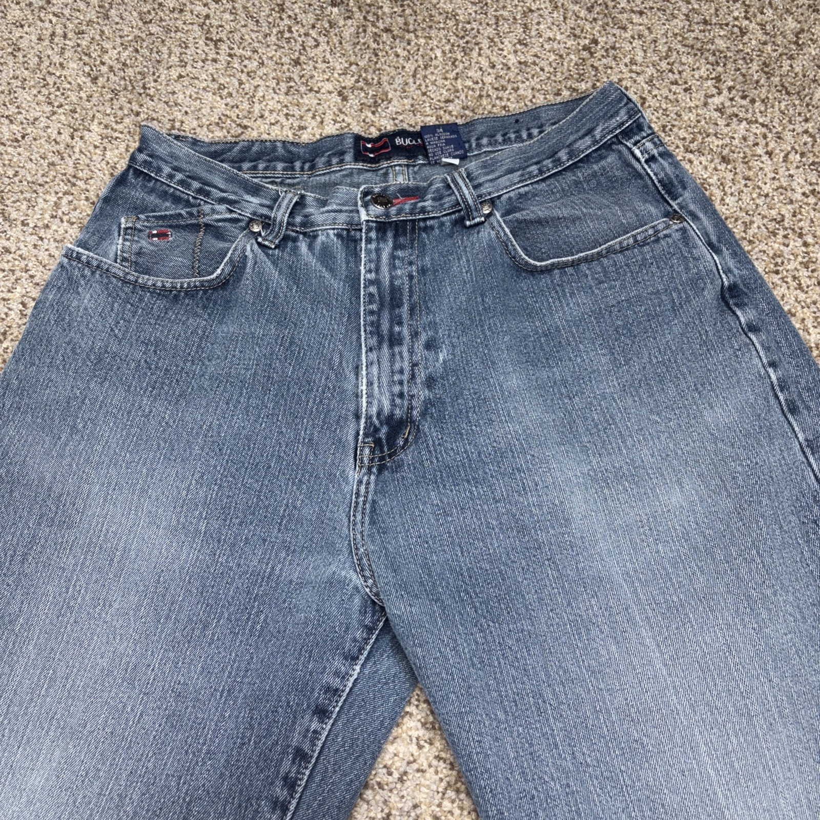 Bugle Boy Jeans Detailed Pockets Denim Vintage Size 34 Fits 30 X 30.5 - View 2