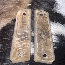 1911 Full size Pistol grips Genuine Rams Horn, Standard 1911 (728E)