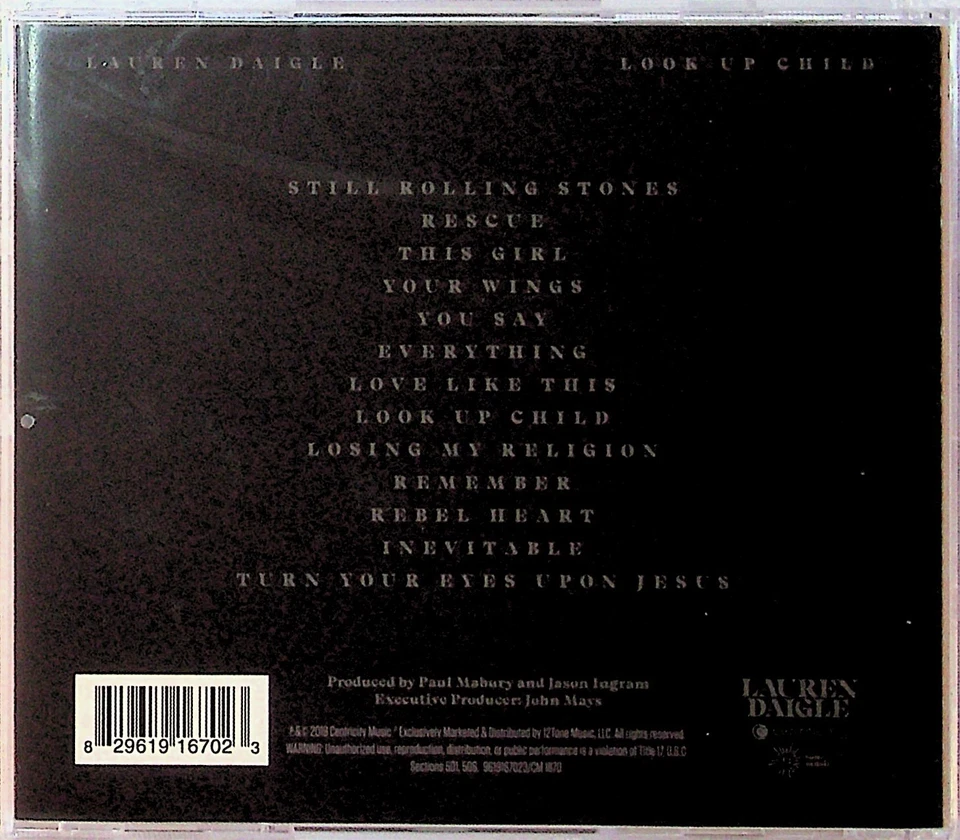 Lauren Daigle – Look Up Child CD (SEALED** 2019) Christian R&B Gospel  - Image 2 of 2