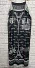 WOMEN'S BLACK & GRAY PARIS PRINT SCARF ONE SIZE