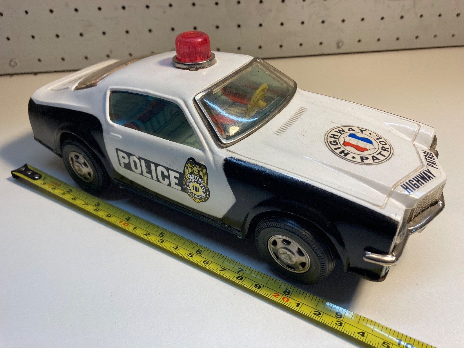Taiyo Made in Japan Highway Patrol Car, tinplate, battery operated