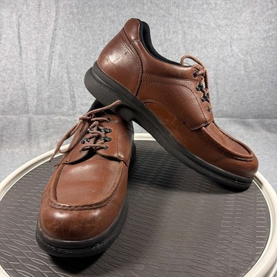 Vintage Red Wing Shoes Mens 14 Brown Leather Moc Toe Lace Up Casual Work Shoe