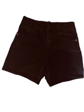 Almost Famous Black Denim High Rise Juniors Shorts Size 7 Stretch Pockets