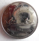 1981 CANADA  DOLLAR - AU/UNC PROOF LIKE Coin - Lot B20