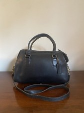 RARE Coach Pre-1994 Vintage BLACK Leather Broadway Tote Bag Satchel Made In USA