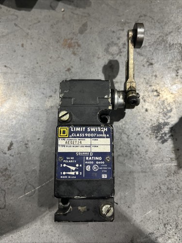 🔥Square D AEQ2724 Limit Switch Class 9007 Ser A, Used Free Shipping🇺🇸