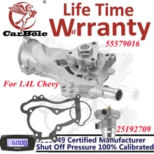 1.4L Turbo Engine Water Pump w/ Thermostat Kit for Chevy Encore Sonic Trax Cruze