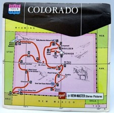 View-Master A320, Colorado, State Tour Series, Version A, GAF, 3 Reel Set